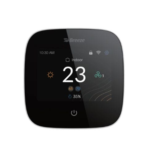 Termostato digitale - BC108W-4DM - Breeze Controls - programmabile / manuale / d'ambiente