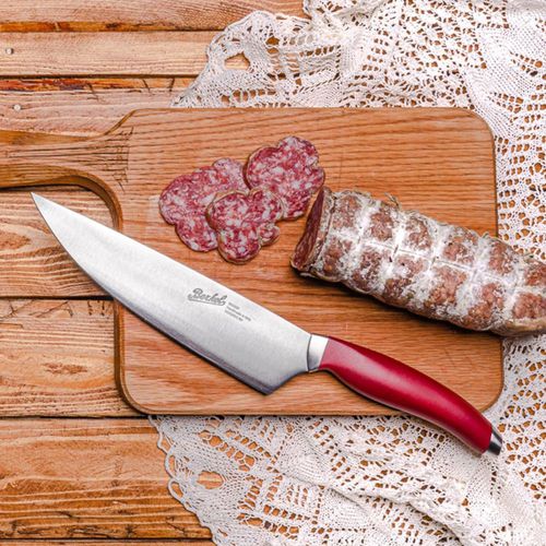 Coltello da chef con manico in plastica - TEKNICA 20 RED - Berkel - con lama in acciaio inossidabile