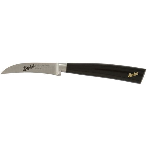 Spelucchino con manico in resina - ELEGANCE CURVED 7 BLACK - Berkel - con lama in acciaio inossidabile