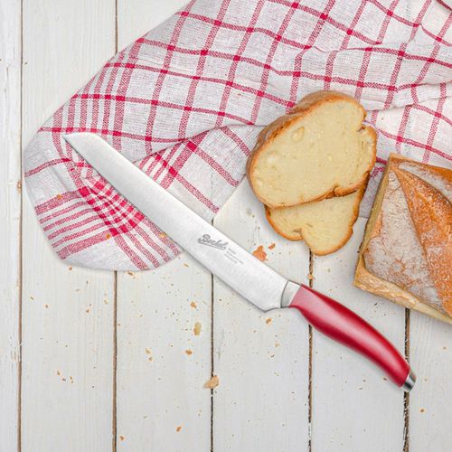 Coltello da pane con manico in plastica - TEKNICA 22 RED - Berkel - con lama in acciaio inossidabile