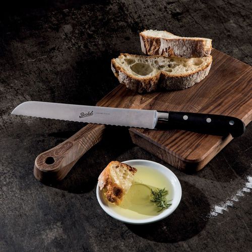 Coltello da pane con manico in resina - ADHOC 22 BLACK - Berkel - con lama in acciaio inossidabile