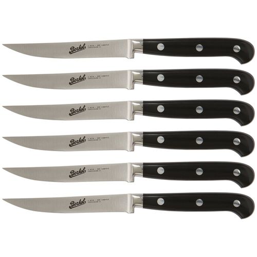 Coltello da bistecca con manico in resina - ADHOC SET OF 6 PLAIN - Berkel - con lama in acciaio inossidabile
