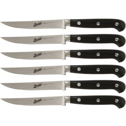 Coltello da bistecca con manico in resina - ADHOC SET OF 6 SERRATED - Berkel - con lama in acciaio inossidabile