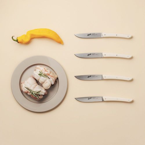 Coltello da bistecca con manico in plastica - COLOR SET OF 4 CREAM - Berkel - con lama in acciaio inossidabile