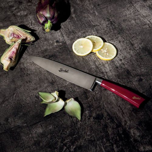 Coltello da chef con manico in plastica - ELEGANCE 16 RED - Berkel - con lama in acciaio inossidabile