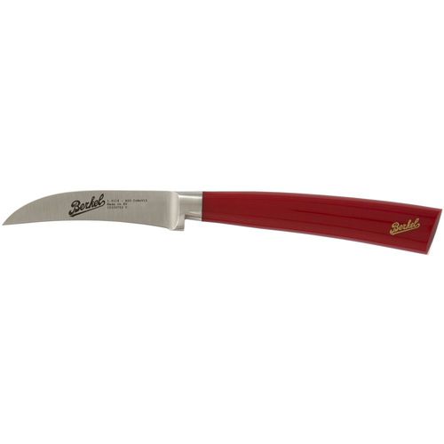 Spelucchino con manico in resina - ELEGANCE CURVED 7 RED - Berkel - con lama in acciaio inossidabile