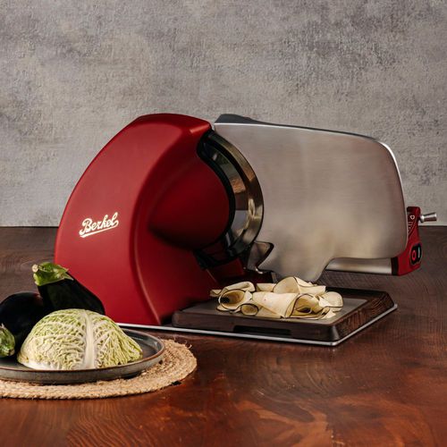 Affettatrice di pane - HOME LINE 250 PLUS MATTE RED - Berkel - formaggi / per frutta / per verdure