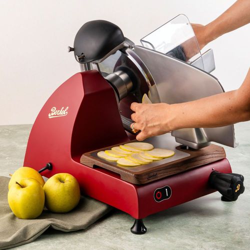 Affettatrice per frutta - RED LINE 250 MATTE RED - Berkel - semiautomatica / a lama circolare / in acciaio inossidabile