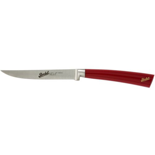 Coltello da bistecca con manico in resina - ELEGANCE 11 RED - Berkel - con lama in acciaio inossidabile