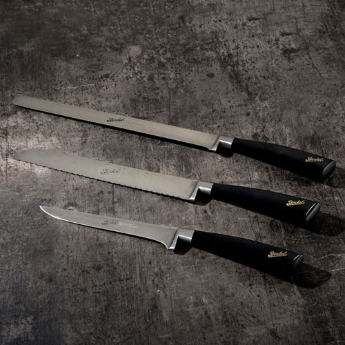 Coltello da cucina con manico in resina - ELEGANCE SET OF 3 BLACK - Berkel - con lama in acciaio inossidabile