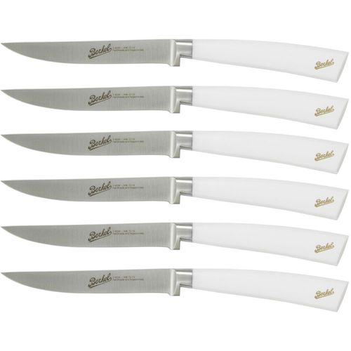 Coltello da bistecca con manico in resina - ELEGANCE SET OF 6 WHITE - Berkel - con lama in acciaio inossidabile