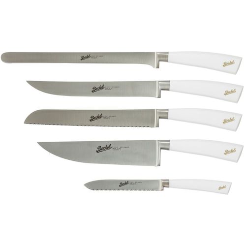 Coltello da cucina con manico in resina - ELEGANCE SET OF 5 WHITE - Berkel - con lama in acciaio inossidabile