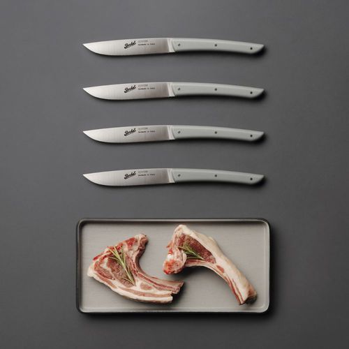Coltello da bistecca con manico in plastica - COLOR SET OF 4 GREY - Berkel - con lama in acciaio inossidabile