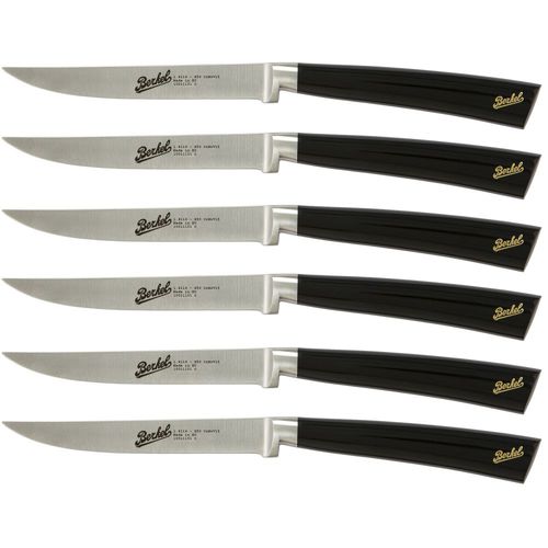 Coltello da bistecca con manico in resina - ELEGANCE SET OF 6 BLACK - Berkel - con lama in acciaio inossidabile