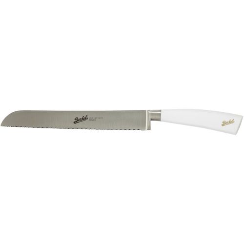 Coltello da pane con manico in resina - ELEGANCE 22 WHITE - Berkel - con lama in acciaio inossidabile
