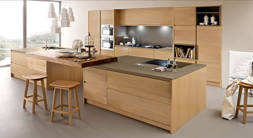 Cucina contemporanea - CORTECCIA. - BAMAX - in legno massiccio / in legno / senza maniglie