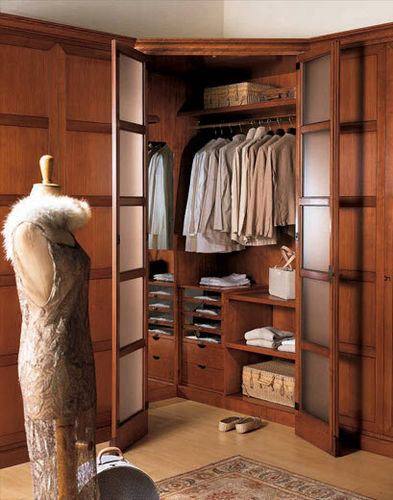 Armadio ad angolo - DAMIER - BAMAX - classico / in legno / con ante battenti