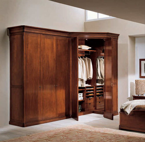 Armadio ad angolo - LORD - BAMAX - classico / in legno / con ante battenti