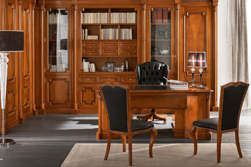 Scrivania classica - ELIZABETH - BAMAX - in legno / con base in pannelli