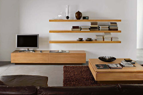 Mobile porta TV contemporaneo - CENTURY DAY NATURAL - BAMAX - in legno