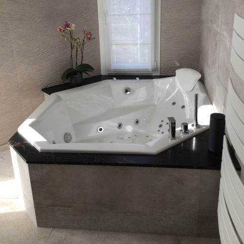Vasca da bagno d'angolo - ORCHIDÉE - Preti - ad isola / ad uso professionale / medica