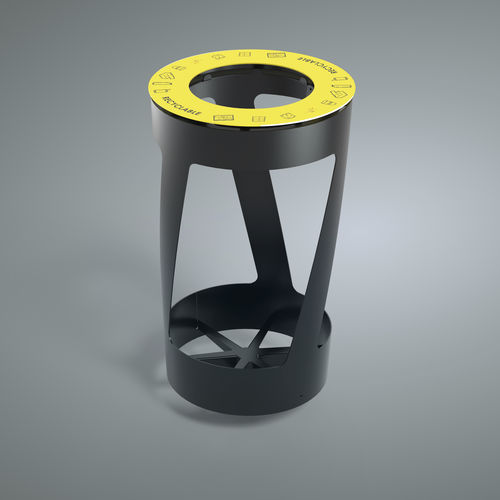 Portarifiuti in acciaio con rivestimento a polvere - ZETA ZERO - Sarragala - in acciaio verniciato / in metallo laccato / da esterno