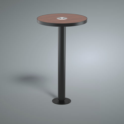 Tavolo alto contemporaneo - MESA - Sarragala - in HPL / in acciaio inossidabile / in metallo verniciato