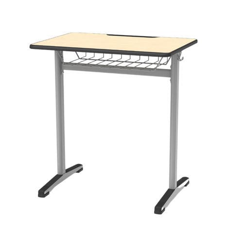 Tavolo per corsi di formazione contemporaneo - Quar - Mirplay Objektmöbel - in MDF / con supporto in metallo / rettangolare