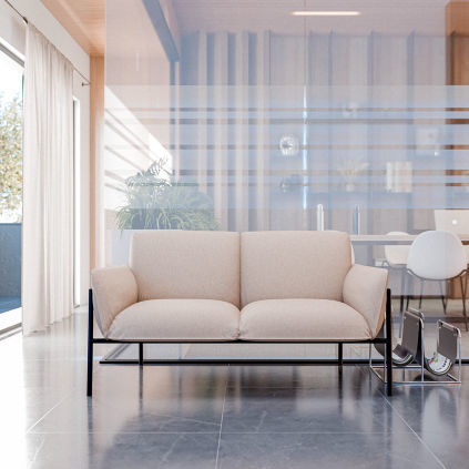 Divano contemporaneo - Tori  - Mirplay Objektmöbel - in tessuto / ergonomico / grigio