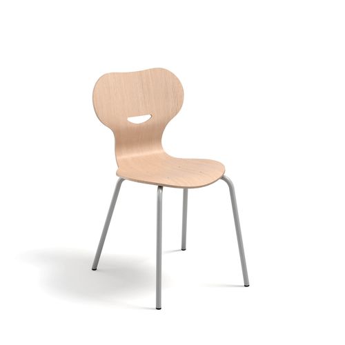 Sedia contemporanea - Mia Basic - Mirplay Objektmöbel - da interno / in faggio / con supporto in metallo