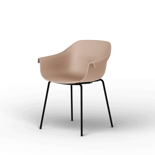 Sedia minimalista - Saki 4 - Mirplay Objektmöbel - da interno / in polipropilene / con supporto in metallo