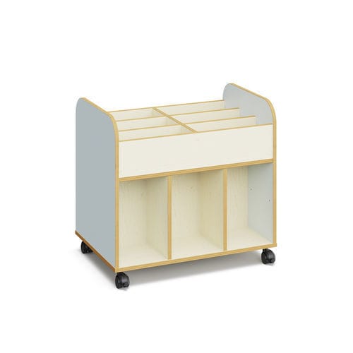 Libreria a rotelle - Dan - Mirplay Objektmöbel - contemporanea / per scuola materna / in legno compensato