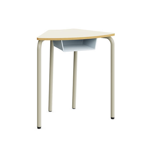 Tavolo per corsi di formazione contemporaneo - Hexa - Mirplay Objektmöbel - in melaminico / con supporto in metallo / con cassetti