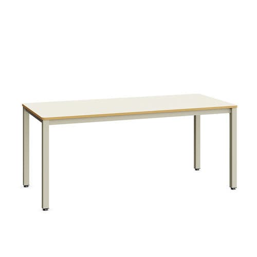 Tavolo per corsi di formazione contemporaneo - Space Plus - Mirplay Objektmöbel - in MDF / con supporto in metallo verniciato / rettangolare