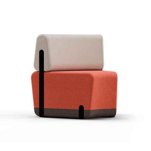 Divanetto imbottito modulare - Kalin Curved  - Mirplay Objektmöbel - contemporaneo / in tessuto / in legno