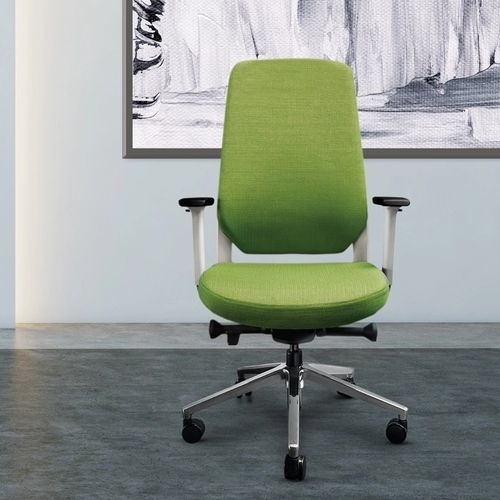 Poltrona direzionale contemporaneo - SHELL - Gierre Sedute - in pelle / in tessuto / in metallo