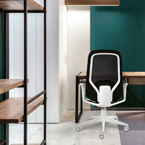 Sedia da ufficio contemporanea - YAMA - Gierre Sedute - da interno / in tessuto / con supporto in metallo