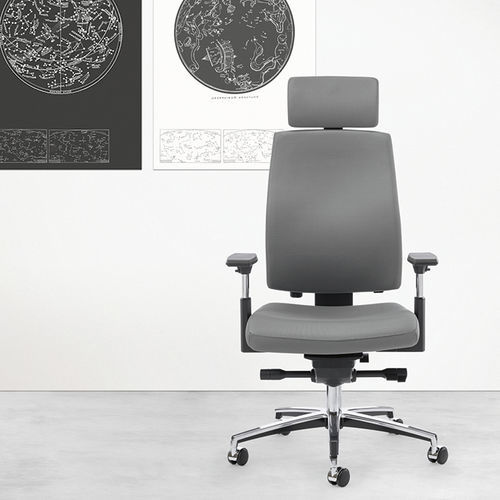 Sedia da ufficio contemporanea - ALBATROSS 24H - Gierre Sedute - da interno / in pelle / in tessuto