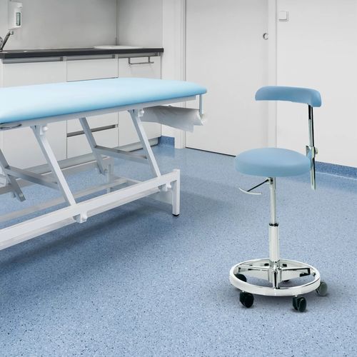 Sgabello contemporaneo - 610 - Gierre Sedute - in tessuto / in pelle / con supporto in acciaio