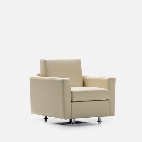 Poltrona contemporanea - IDEAL - Gierre Sedute - in pelle / in metallo / personalizzabile