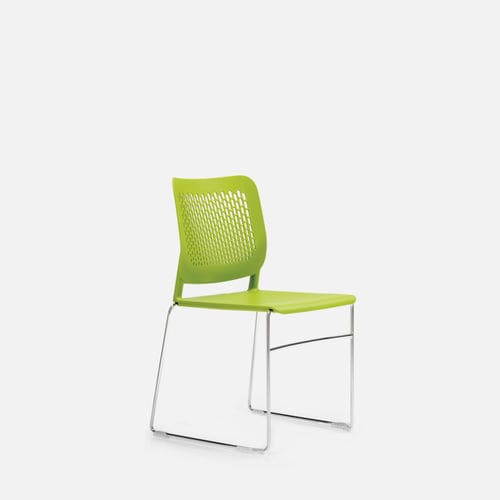Sedia contemporanea - KIRA - Gierre Sedute - da interno / in plastica / con supporto in metallo cromato