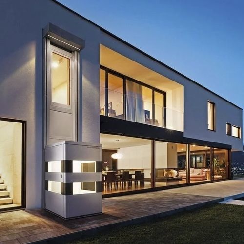 Cabina per ascensore elettrica - QUATTROPORTE - Ascendor GmbH - per edificio / da esterno