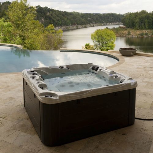 Spa fuoriterra - Aurora  - Catalina Spas - quadrata / 6 posti / in legno