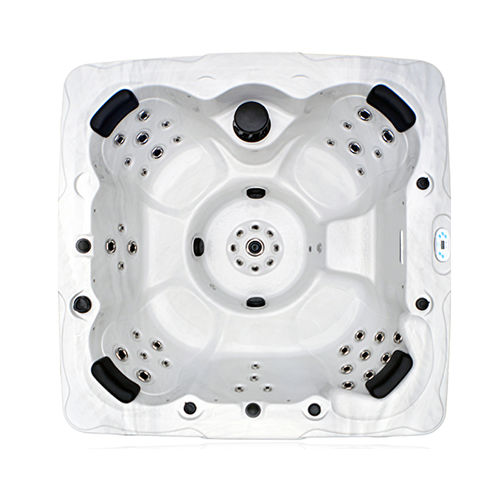 Spa fuoriterra - CS-7 - Catalina Spas - quadrata / 7 posti / in legno