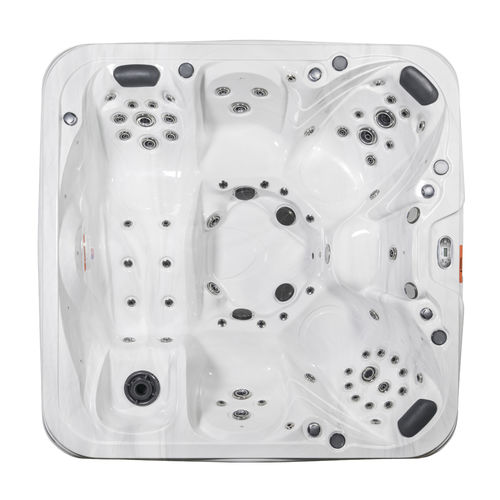 Spa fuoriterra - P-600 - Catalina Spas - quadrata / 6 posti / in legno