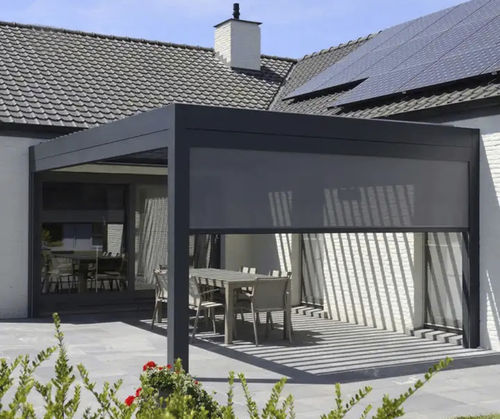 Pergola autoportante - EZ Cover™ Roller Blind - Catalina Spas - in poliestere / in PVC / in alluminio