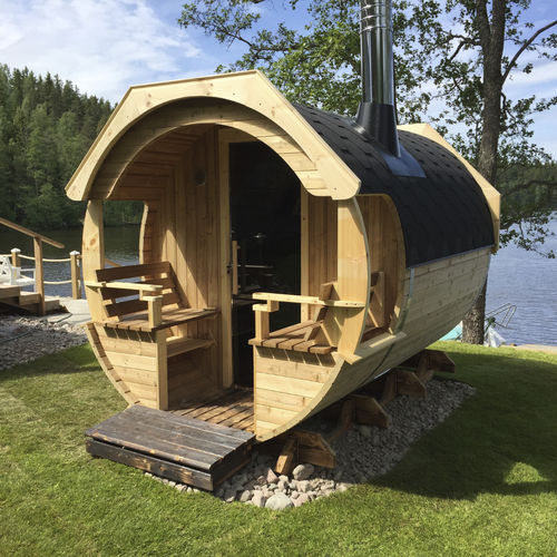 Sauna finlandese - Deluxe 3m - Catalina Spas - elettrica / per uso residenziale / in pino