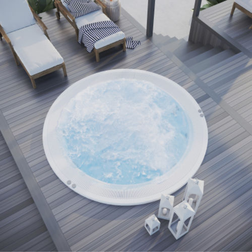 Spa da incasso - Sunflower - Catalina Spas - rotonda / otto posti / in alluminio
