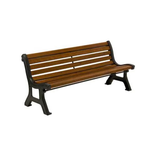 Panca per spazi pubblici contemporanea - BENCHES ROMA - EUROCOM SRL - in metallo / in legno / con schienale