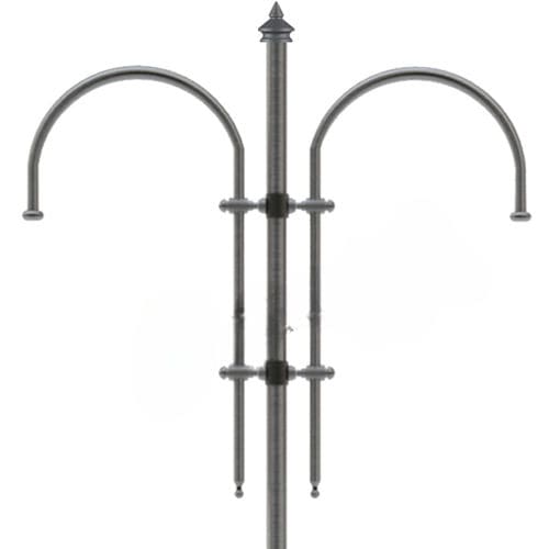 Braccio per lampione stradale moderno in ferro galvanizzato - COD 342 - EUROCOM SRL